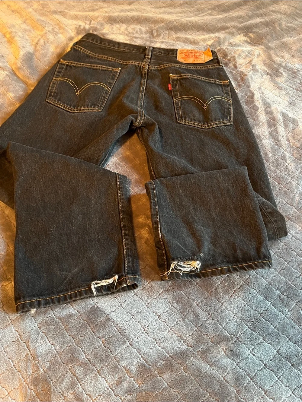 Levi’s 505 Regular Fit Jeans Men’s 32x30 Black Denim Made in Mexico